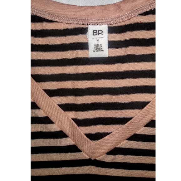 BP Contrast Stripe Peplum Tee Shirt, NWT - Picture 3 of 6